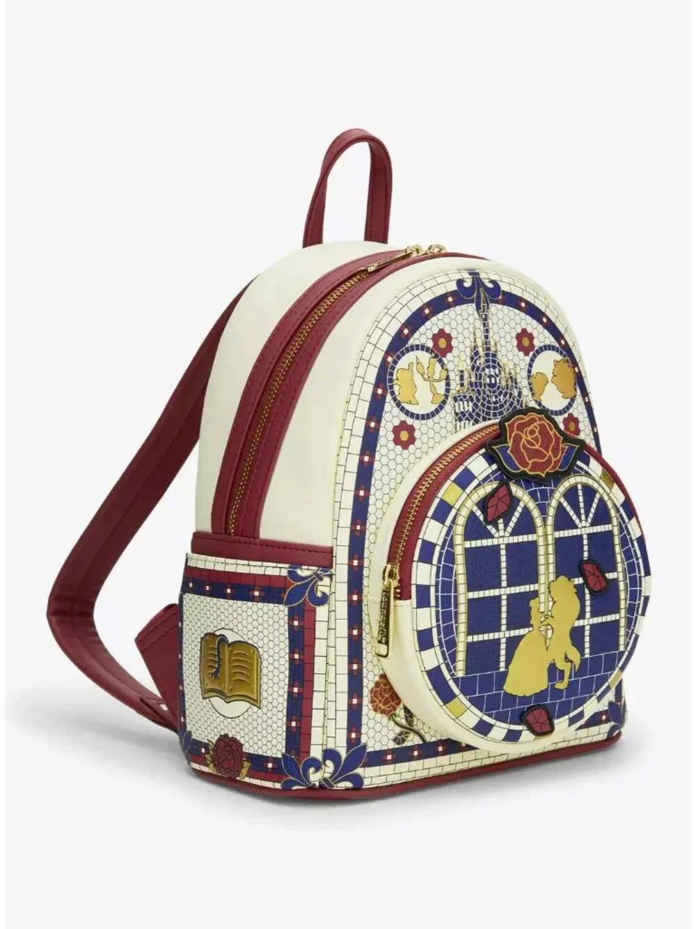 Loungefly Beauty & Beast Mosaic Mini Backpack BoxLunch Exclusive NWT Price: $10